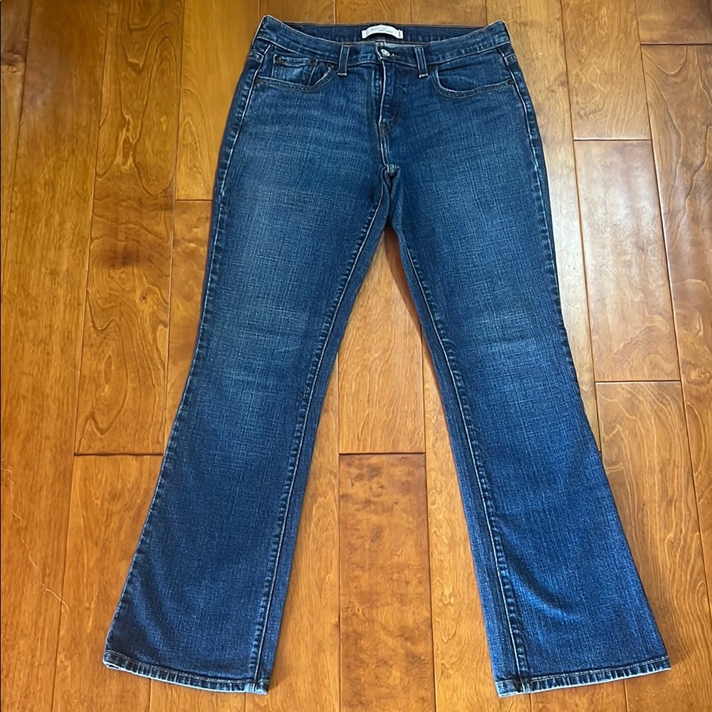 Levi's 515 Y2K Blue Boot Cut Jeans Size 8 Medium Flare Mid- Rise Medium Wash